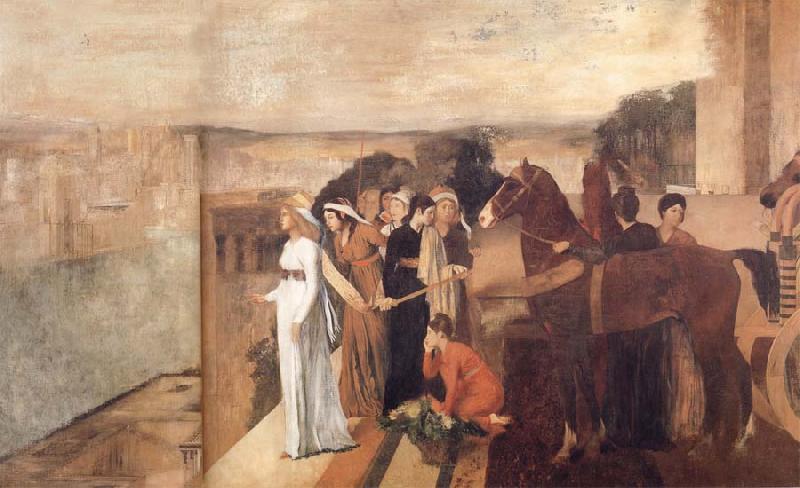 Edgar Degas Semiramis Building Babylon oil painting picture